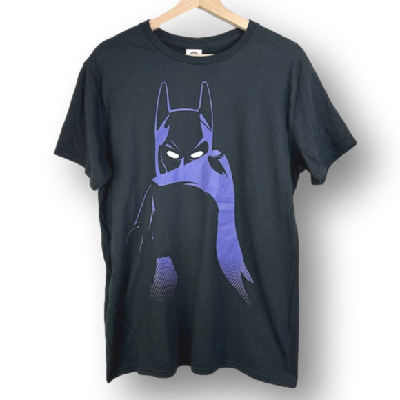 Delta Other - Vintage Batman Cloaked Short-sleeve T-shirt Black Purple Men’s Large